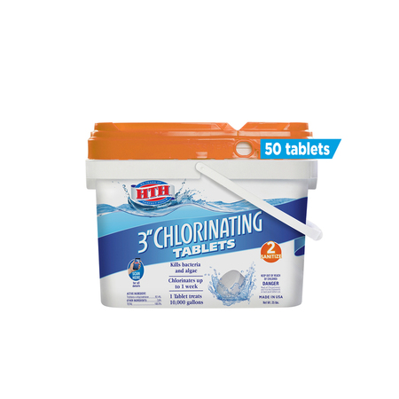 Hth 3" Chlorinating Tablets, 25 lbs. 42040